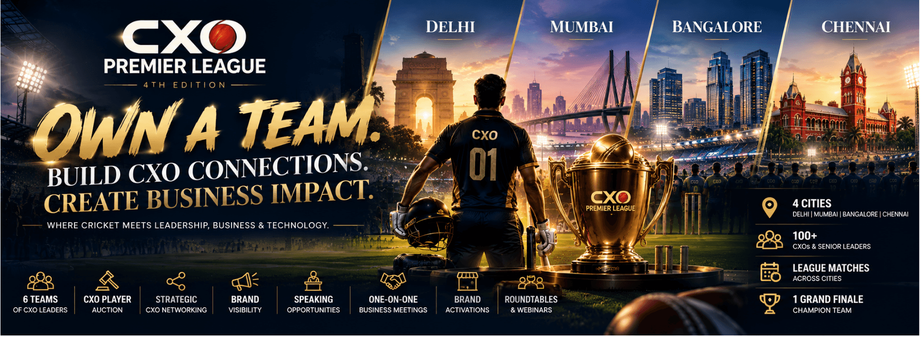 CXO Premier League — 4th Edition blurred background