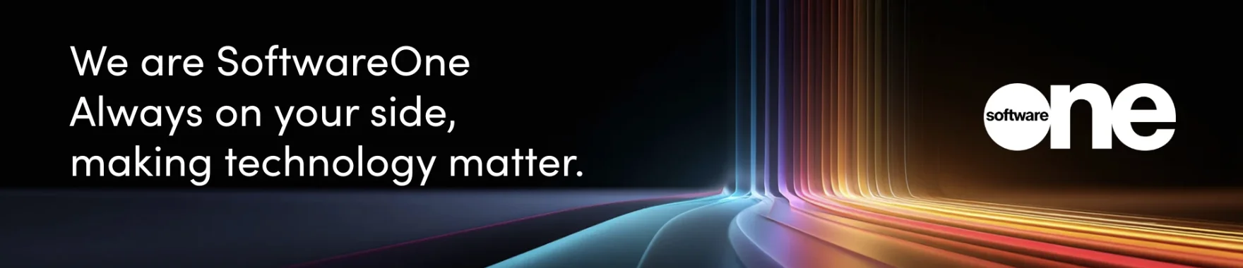 We are SoftwareOne — Always on your side, making technology matter.